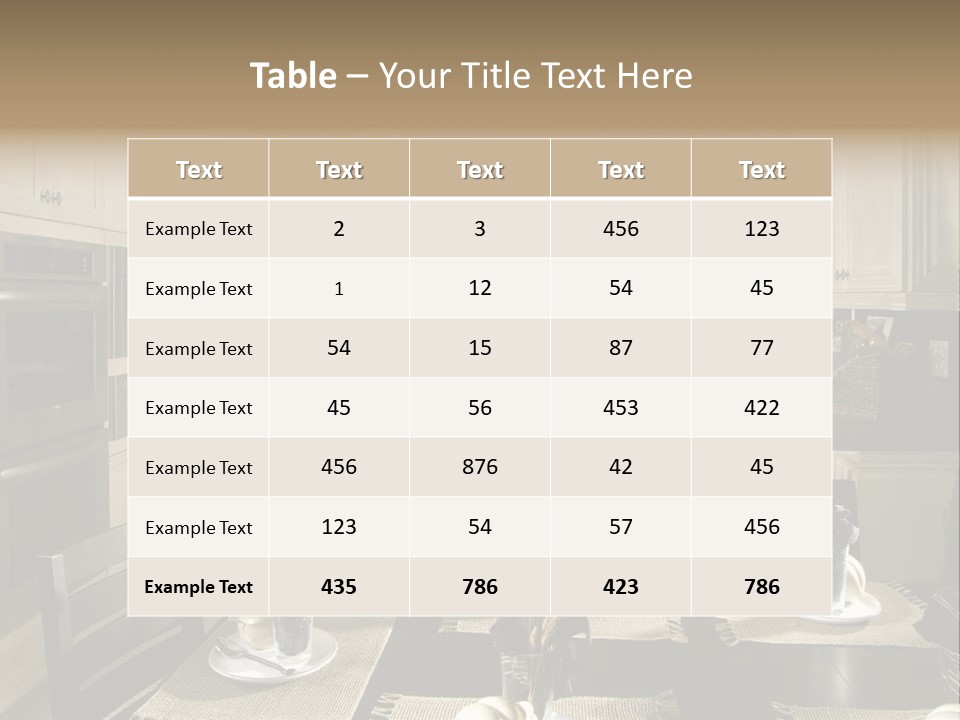 Clean Furniture Contemporary PowerPoint Template