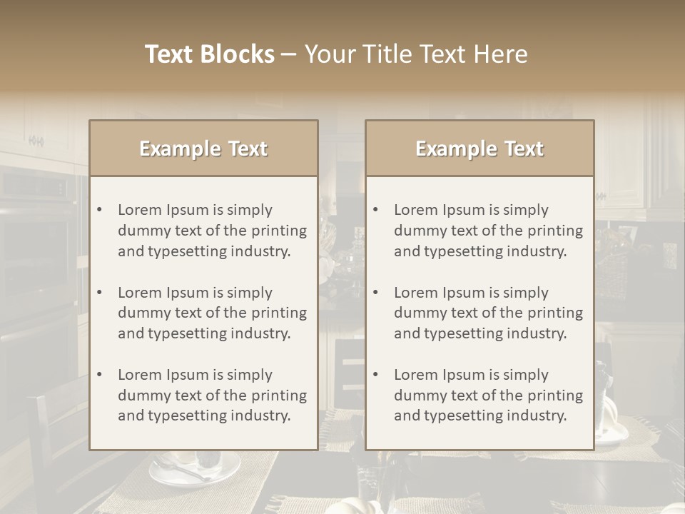 Clean Furniture Contemporary PowerPoint Template