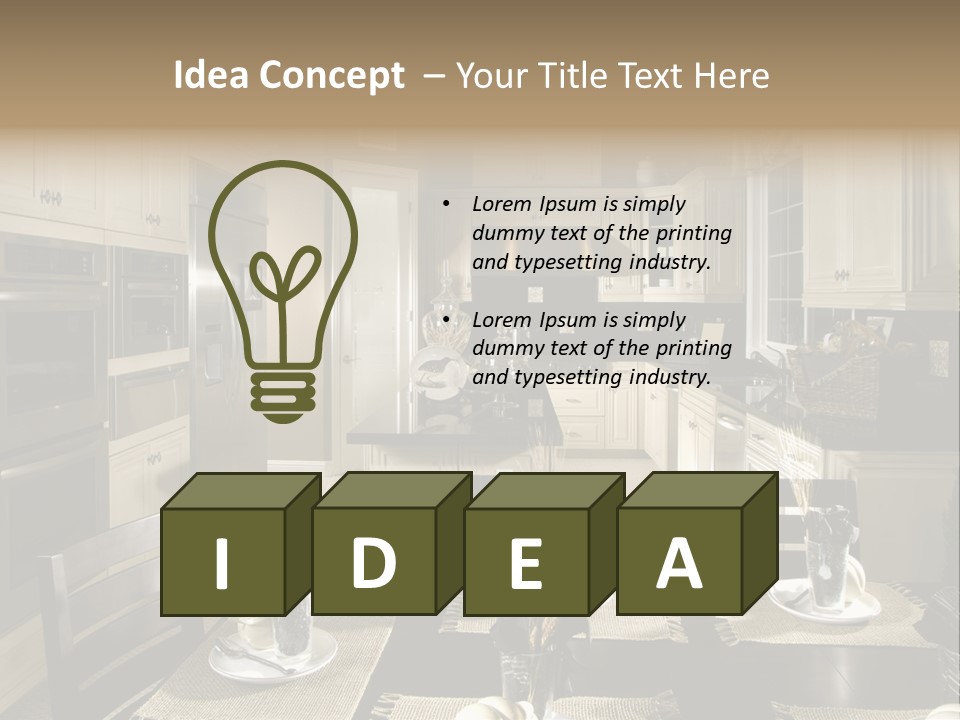 Clean Furniture Contemporary PowerPoint Template