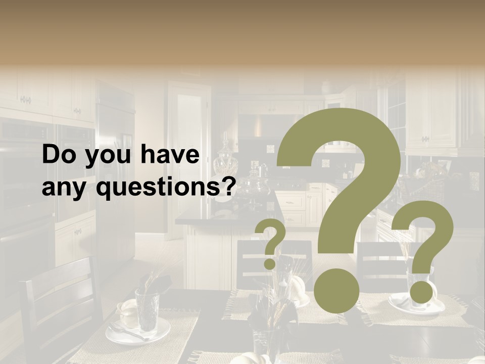 Clean Furniture Contemporary PowerPoint Template