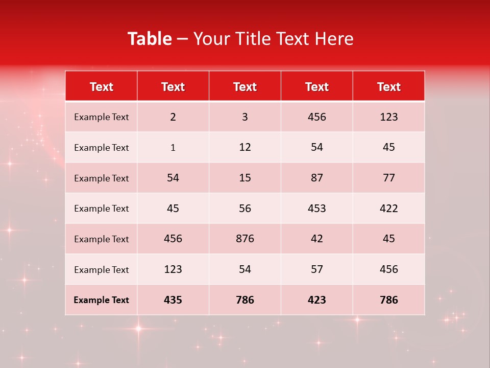 A Red Heart On A Red Background With Stars PowerPoint Template