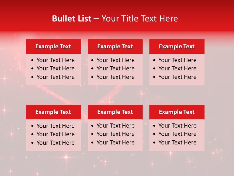 A Red Heart On A Red Background With Stars PowerPoint Template