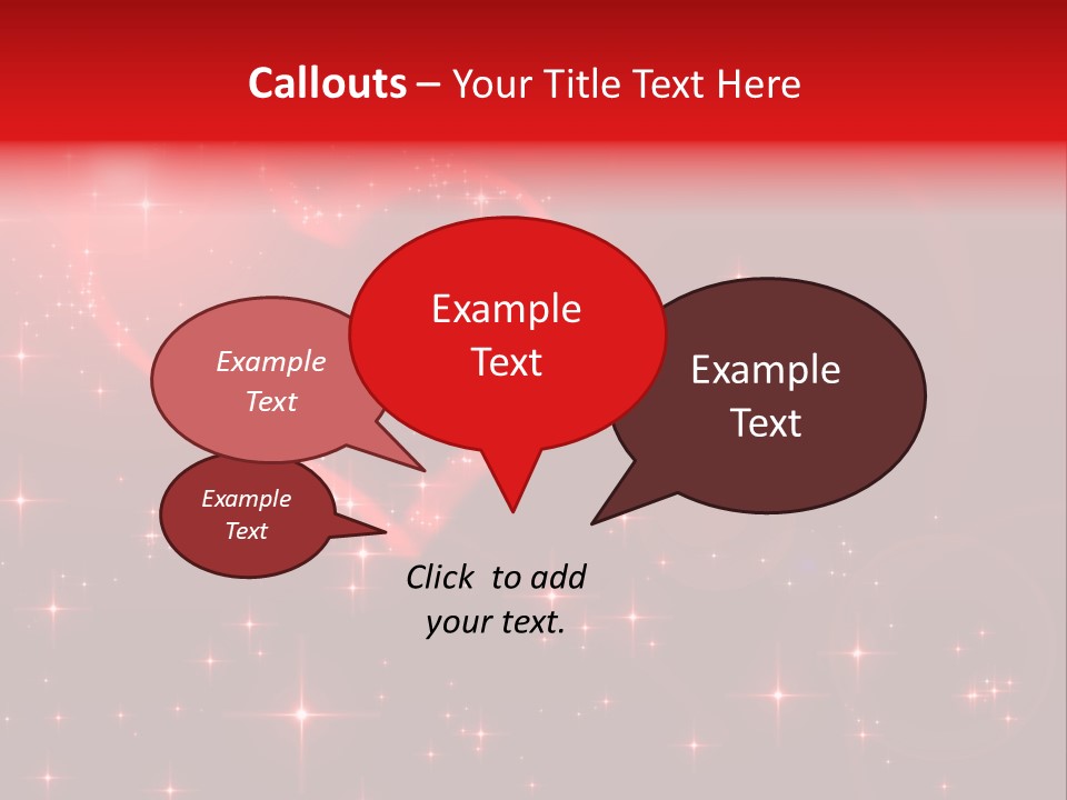 A Red Heart On A Red Background With Stars PowerPoint Template