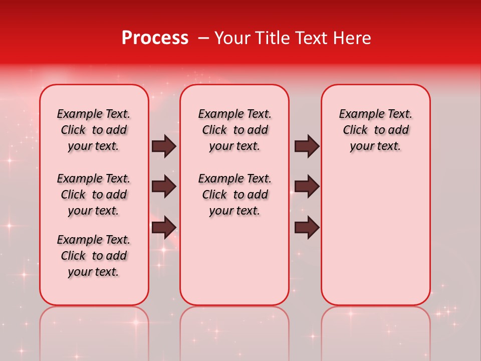 A Red Heart On A Red Background With Stars PowerPoint Template