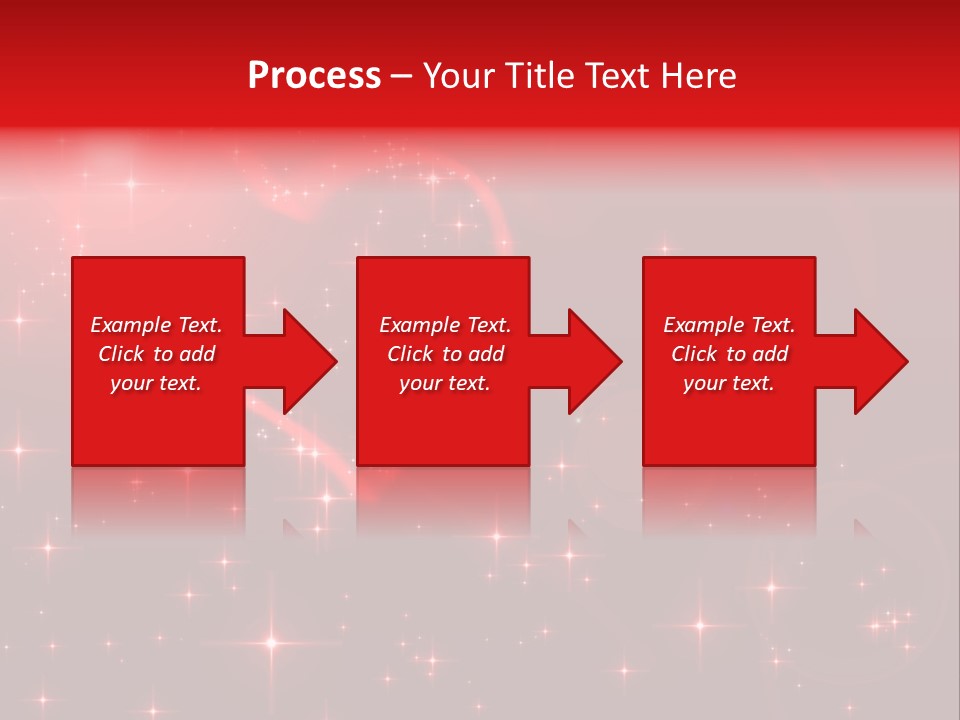 A Red Heart On A Red Background With Stars PowerPoint Template