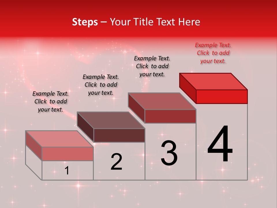 A Red Heart On A Red Background With Stars PowerPoint Template