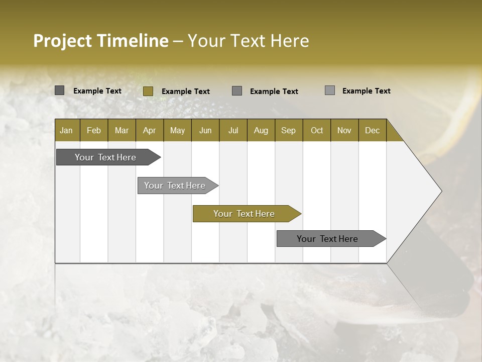 A Fish With A Piece Of Broccoli On Top Of It PowerPoint Template