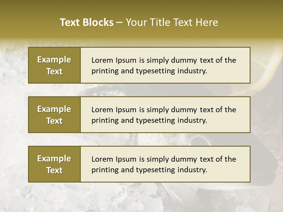 A Fish With A Piece Of Broccoli On Top Of It PowerPoint Template