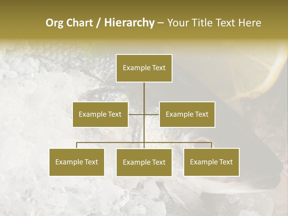 A Fish With A Piece Of Broccoli On Top Of It PowerPoint Template