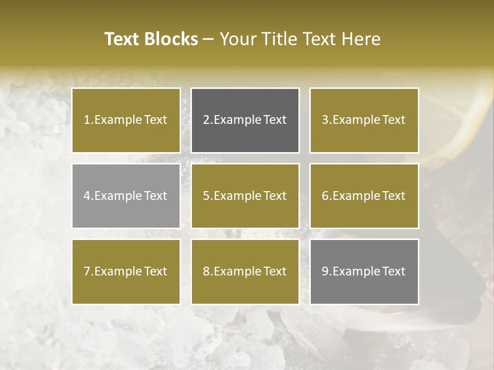 A Fish With A Piece Of Broccoli On Top Of It PowerPoint Template