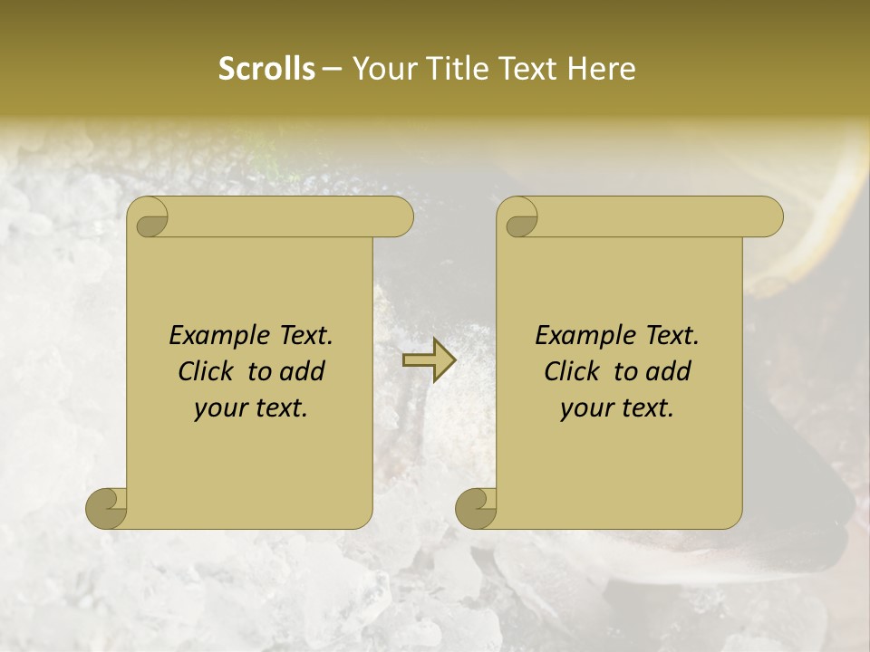 A Fish With A Piece Of Broccoli On Top Of It PowerPoint Template