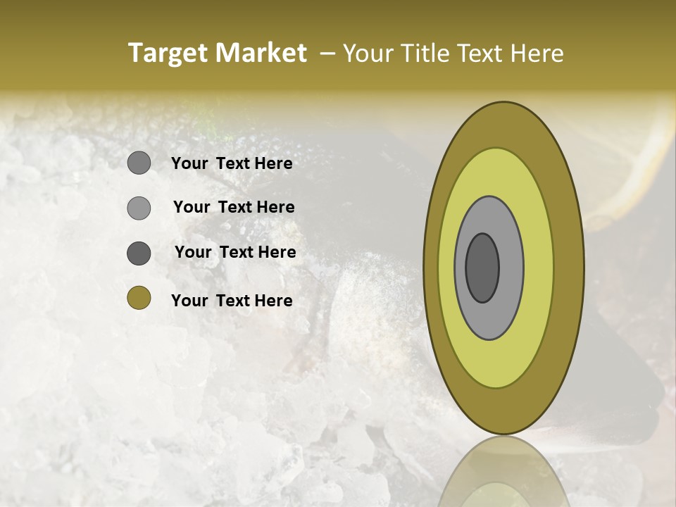 A Fish With A Piece Of Broccoli On Top Of It PowerPoint Template