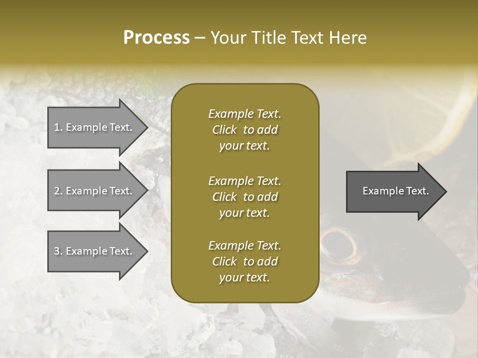 A Fish With A Piece Of Broccoli On Top Of It PowerPoint Template