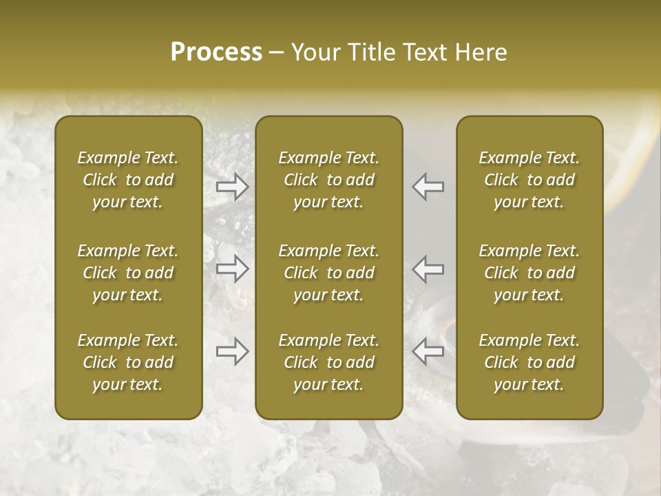 A Fish With A Piece Of Broccoli On Top Of It PowerPoint Template
