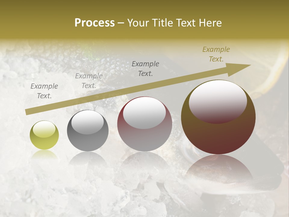 A Fish With A Piece Of Broccoli On Top Of It PowerPoint Template