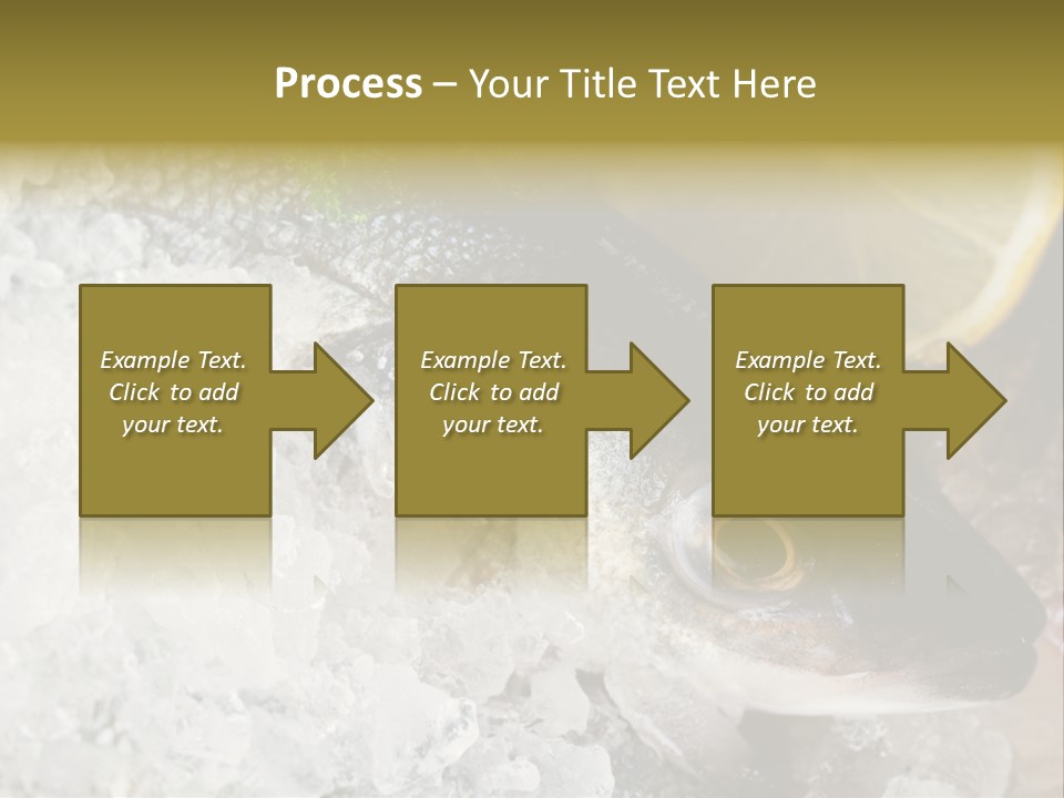 A Fish With A Piece Of Broccoli On Top Of It PowerPoint Template