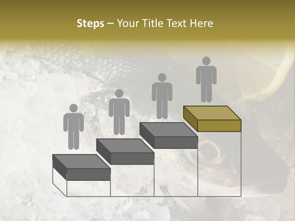 A Fish With A Piece Of Broccoli On Top Of It PowerPoint Template