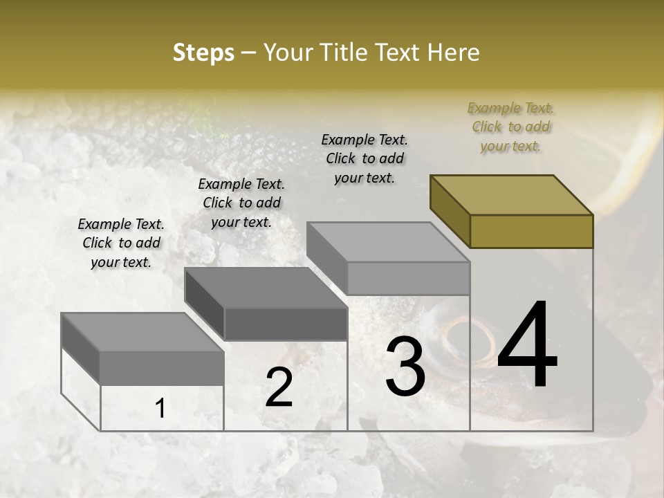 A Fish With A Piece Of Broccoli On Top Of It PowerPoint Template