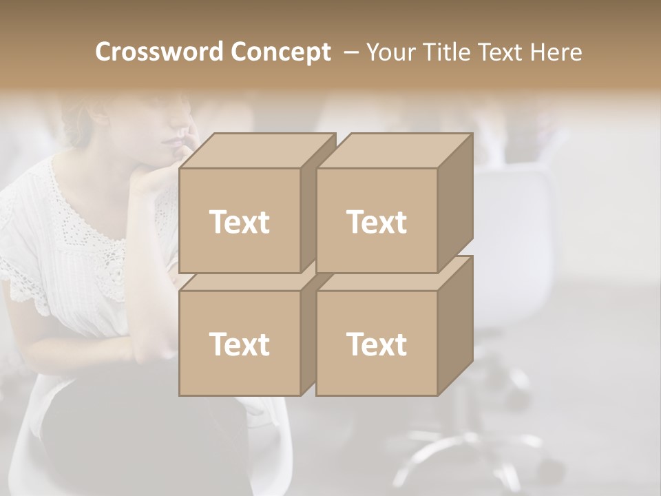 Girl Positive Young PowerPoint Template