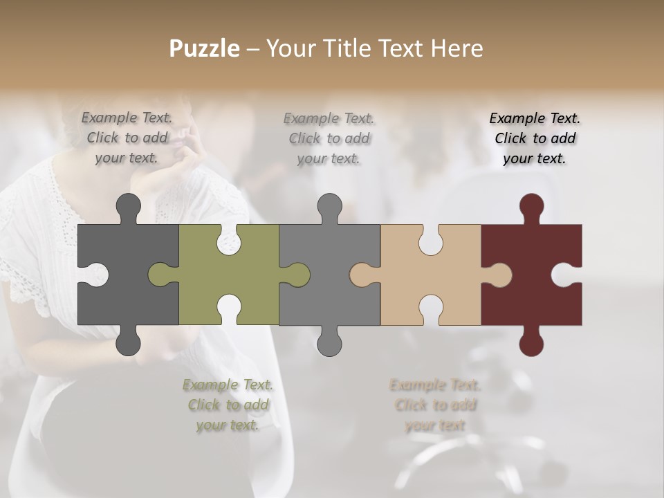 Girl Positive Young PowerPoint Template