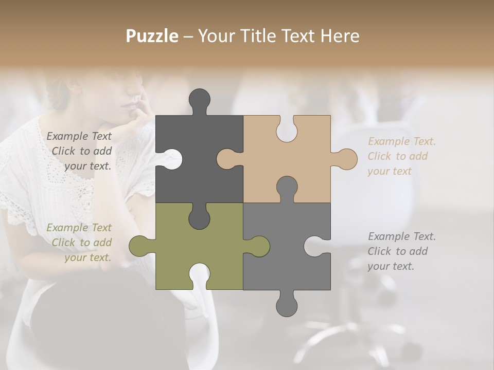 Girl Positive Young PowerPoint Template