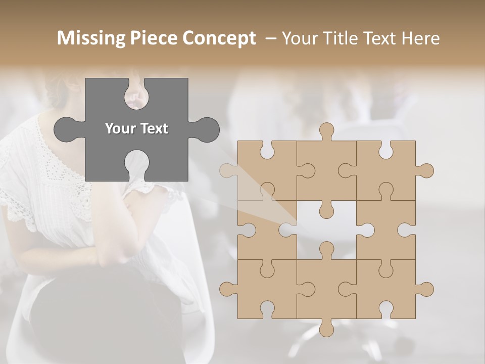 Girl Positive Young PowerPoint Template