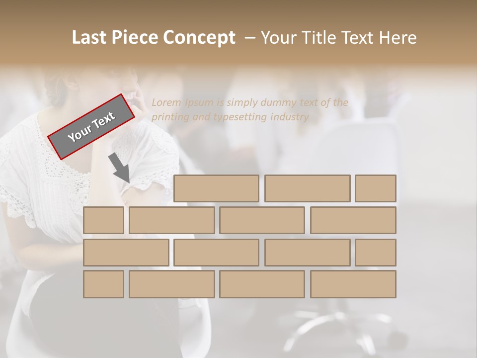 Girl Positive Young PowerPoint Template