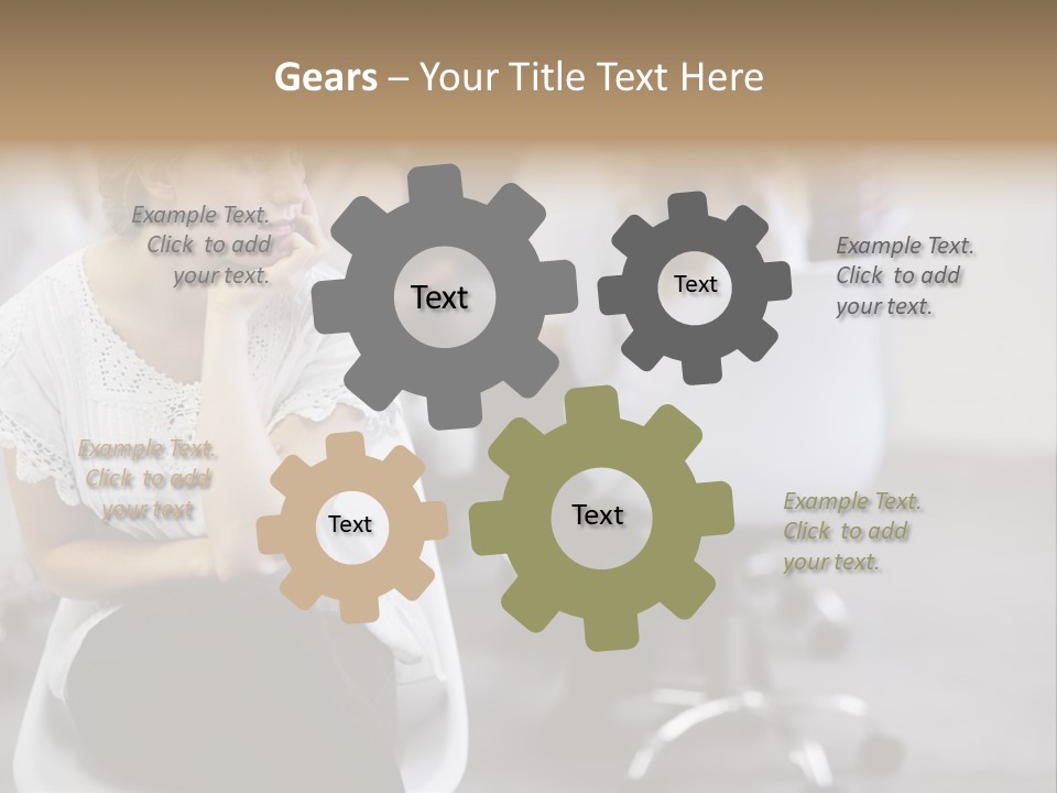 Girl Positive Young PowerPoint Template