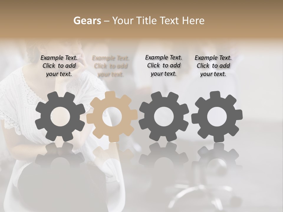 Girl Positive Young PowerPoint Template