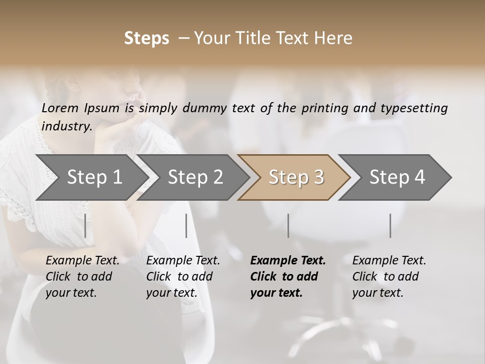 Girl Positive Young PowerPoint Template