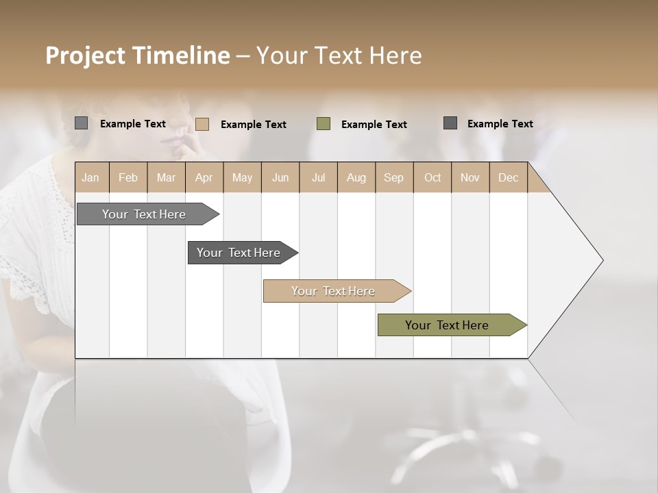 Girl Positive Young PowerPoint Template