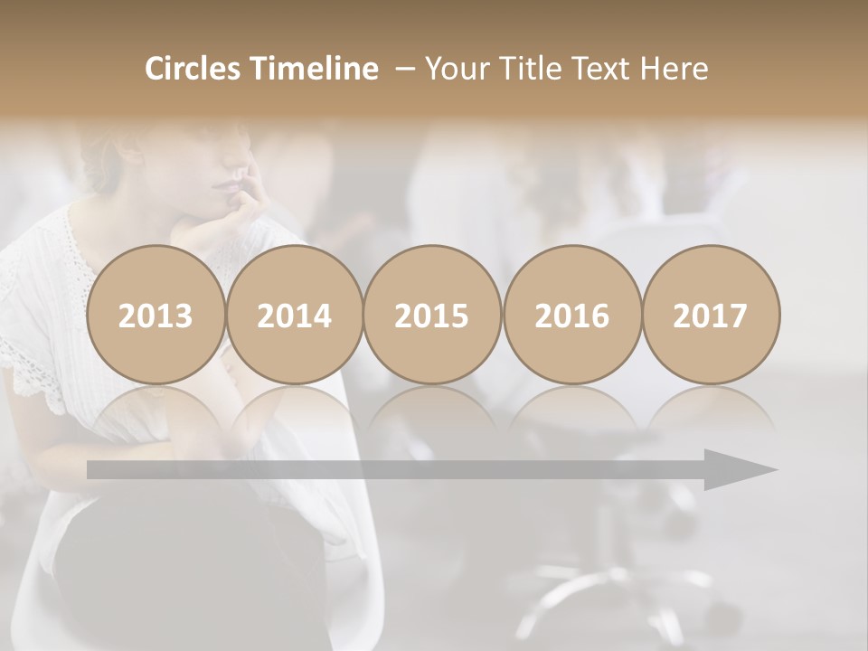 Girl Positive Young PowerPoint Template