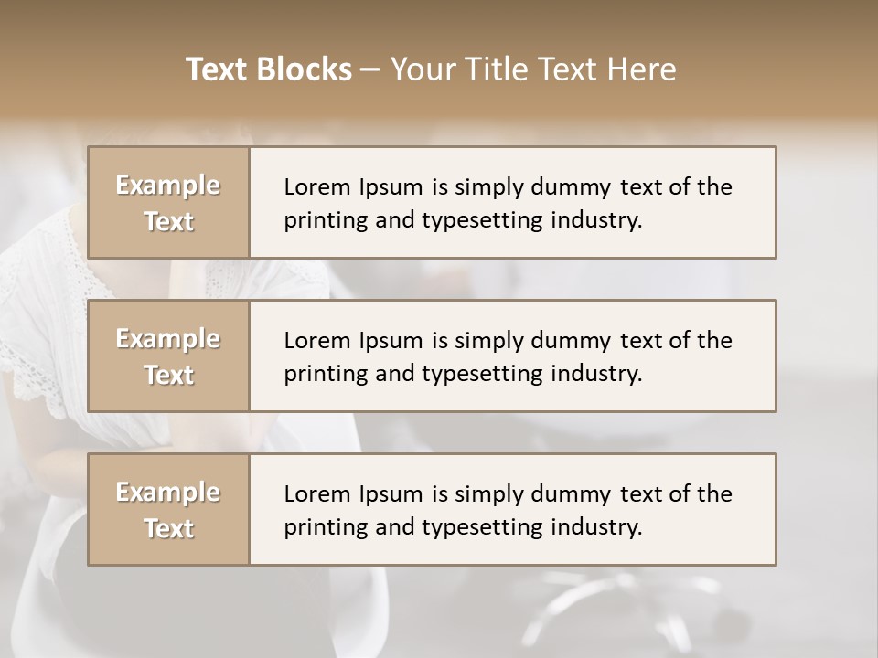 Girl Positive Young PowerPoint Template