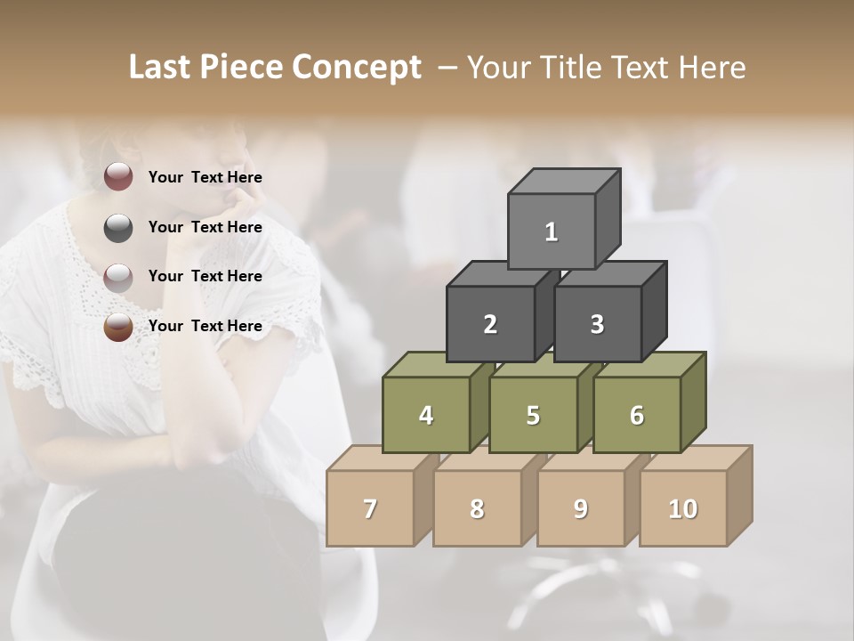 Girl Positive Young PowerPoint Template