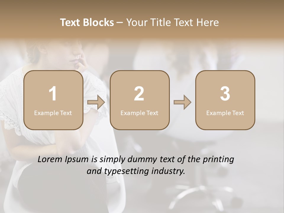 Girl Positive Young PowerPoint Template