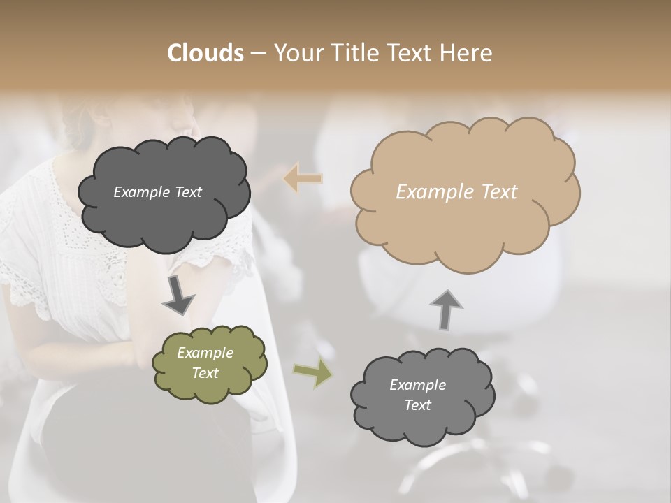 Girl Positive Young PowerPoint Template