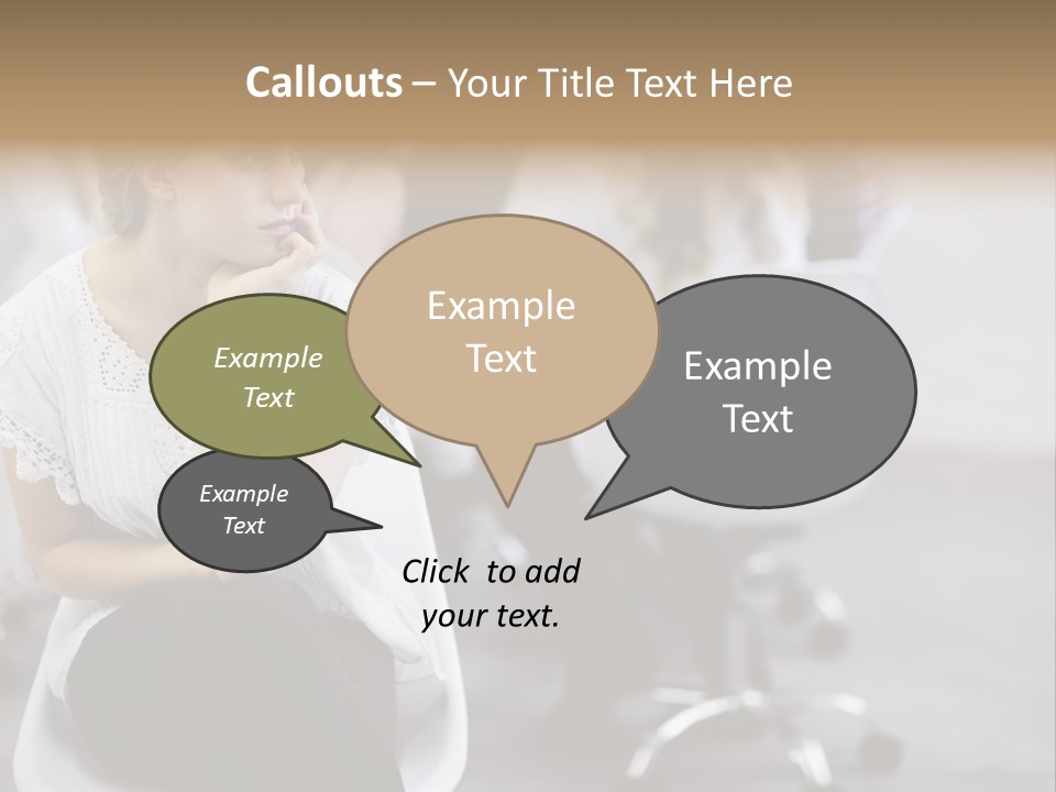 Girl Positive Young PowerPoint Template