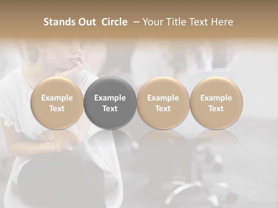 Girl Positive Young PowerPoint Template