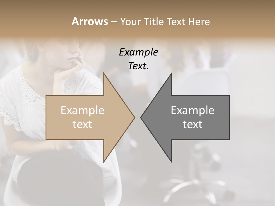 Girl Positive Young PowerPoint Template