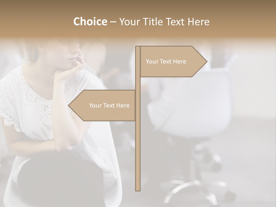 Girl Positive Young PowerPoint Template