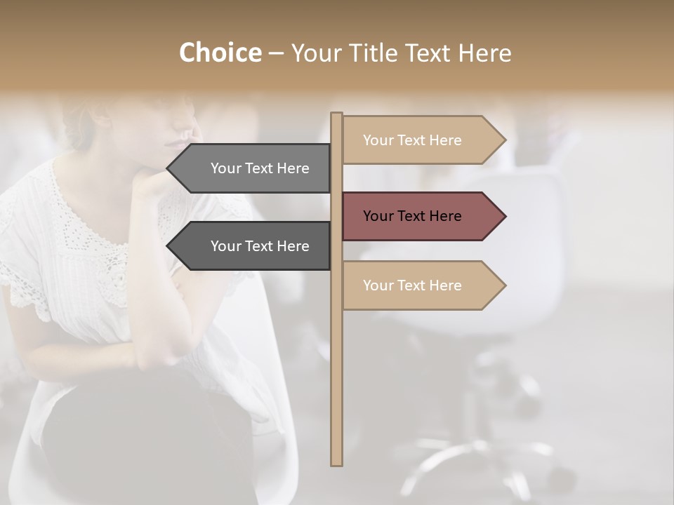 Girl Positive Young PowerPoint Template