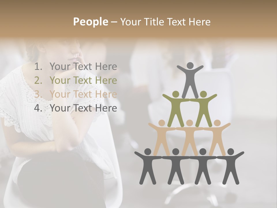 Girl Positive Young PowerPoint Template