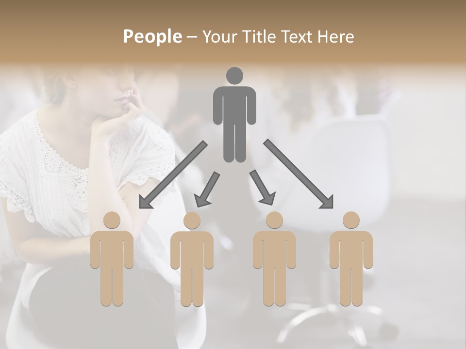 Girl Positive Young PowerPoint Template