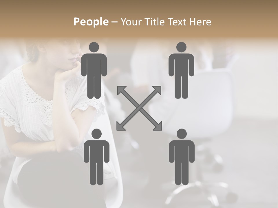 Girl Positive Young PowerPoint Template