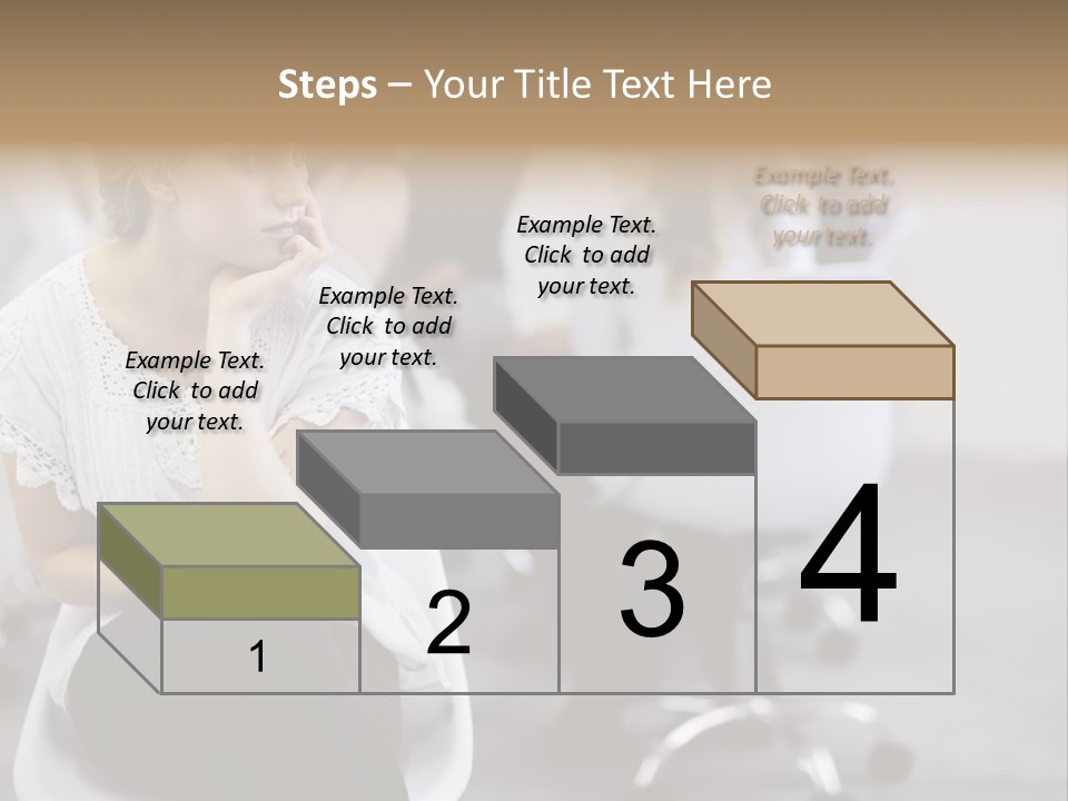 Girl Positive Young PowerPoint Template