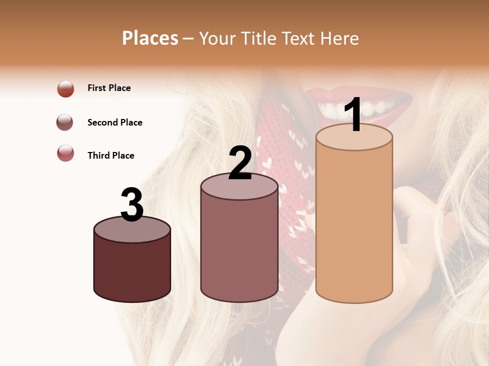 Girl Positive Young PowerPoint Template