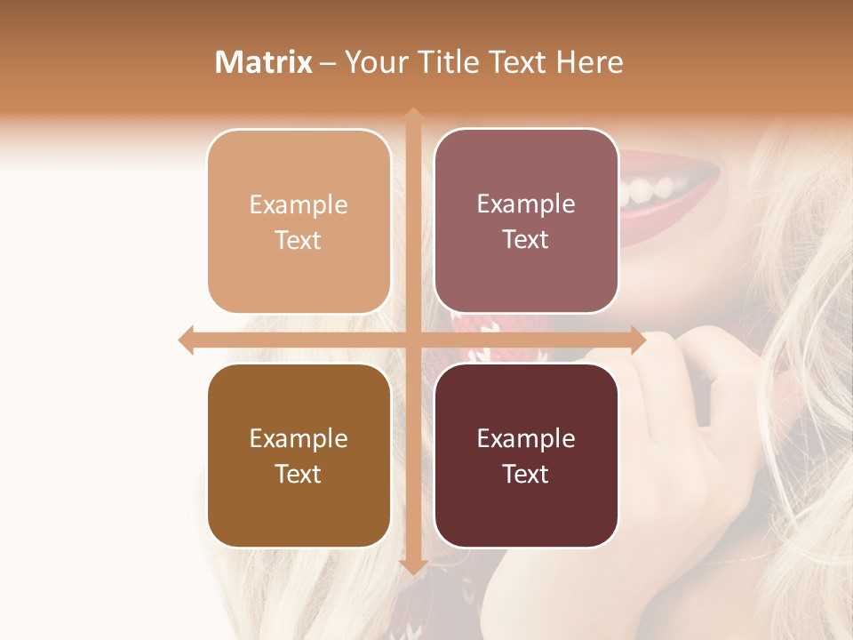 Girl Positive Young PowerPoint Template