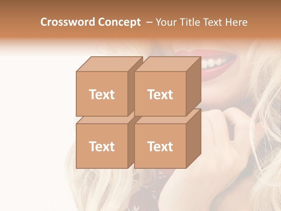 Girl Positive Young PowerPoint Template