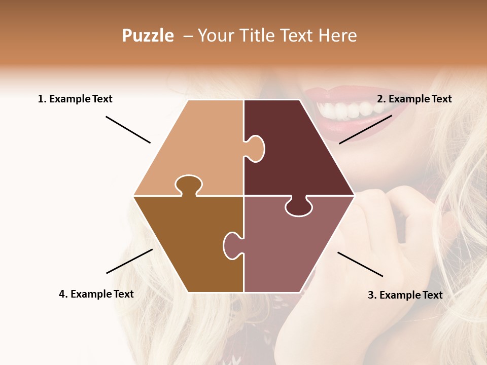 Girl Positive Young PowerPoint Template