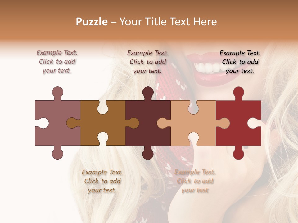 Girl Positive Young PowerPoint Template